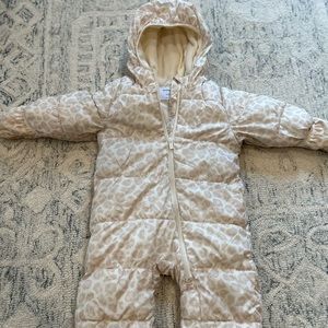 Old Navy Patterned Toddler Girl Snowsuit
